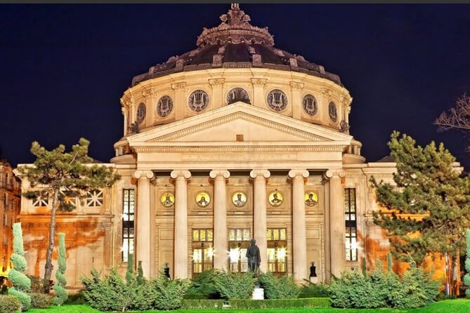 4h Bucharest Panoramic Tour by Car with stops - Triumph Arch connects Bucharest to grand avenues