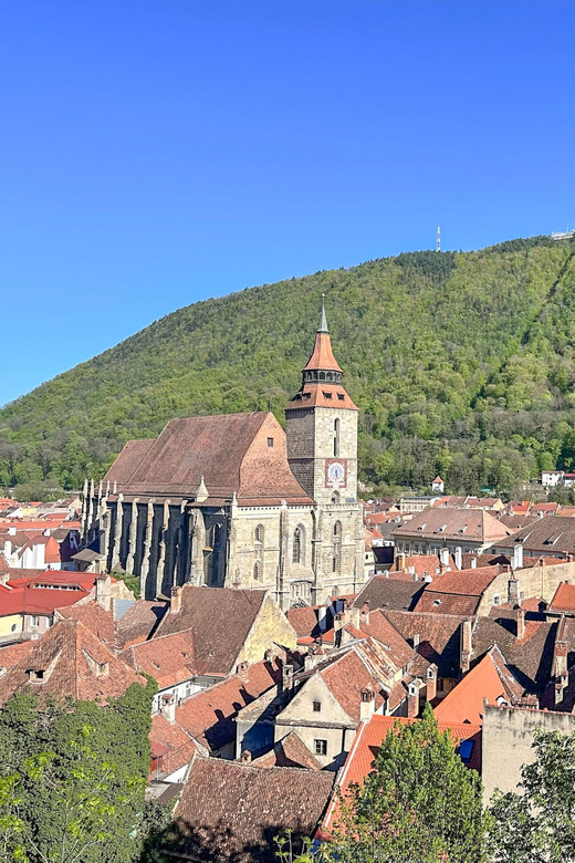 Brasov: Walking Tour of the Old Town & Photo Hotspots - The Black Tower and the first view over Brasov