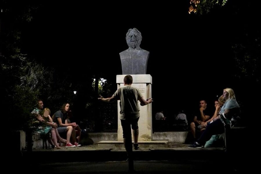 Bucharest: Ghost Stories & Romanian Mythology Walking Tour - Starting beside the National Theatre