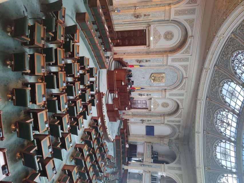 Bucharest: Parliament Senate Entry Tickets and Guided Tour - Walking through the main corridors and staircases