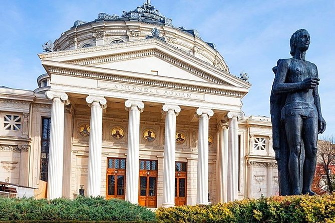Bucharest Private Tour of the City by Car - House Of The Free Press And The Communist-Era Scale