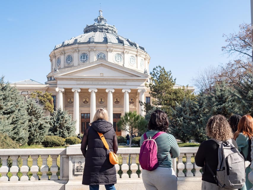 Bucharest: Small Group History, Art & Secrets Tour - Starting beneath the Athenaeum’s columns