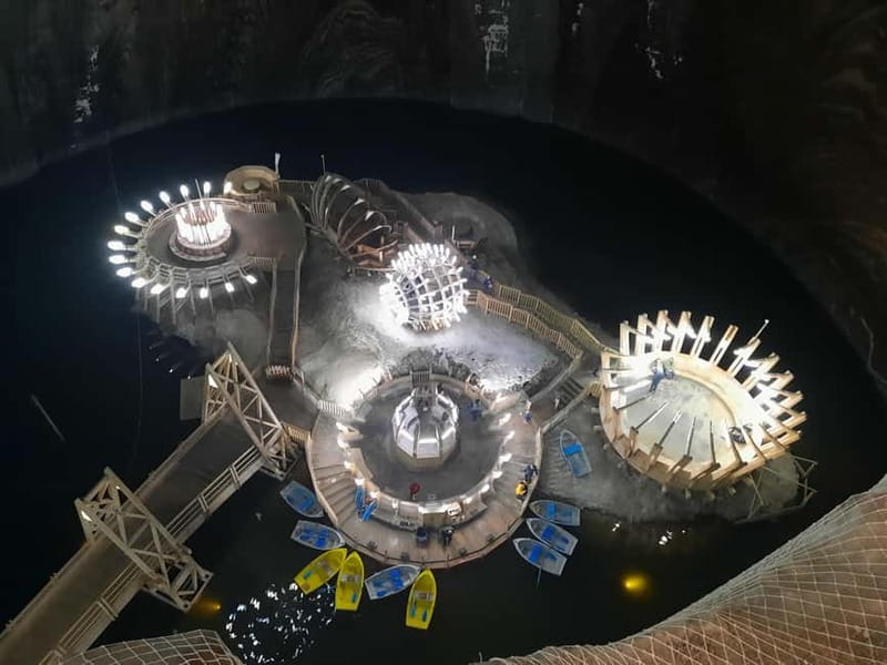 Cluj: Turda Salt Mines, Rimetea, and Coltesti Fortress Tour - Going underground at Salina Turda