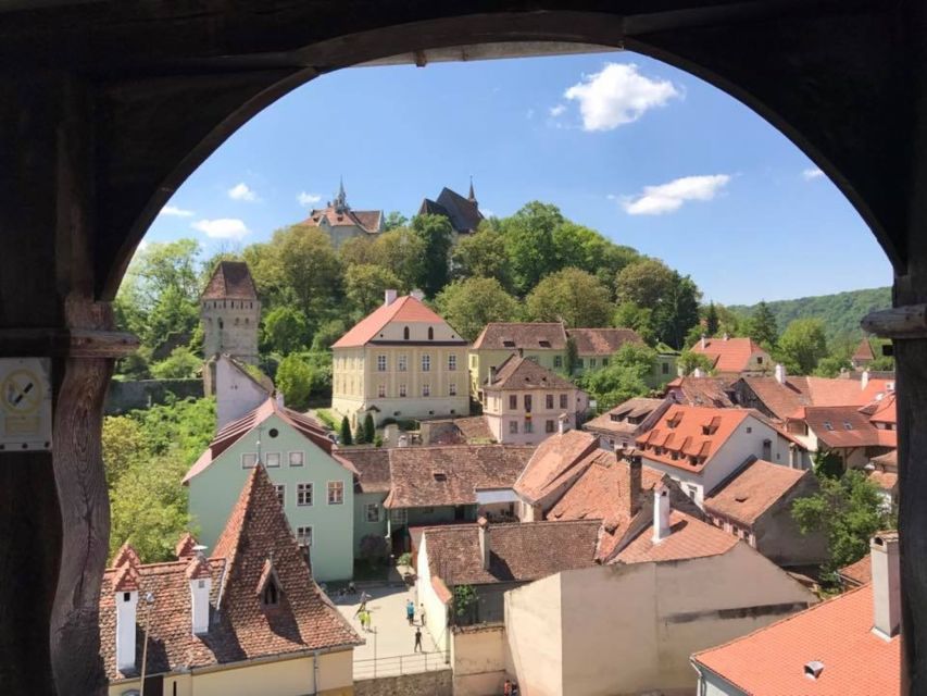 From Brasov – Red Line & City Tour Sighisoara UNESCO - Entering the Citadel Market Place at 11:00