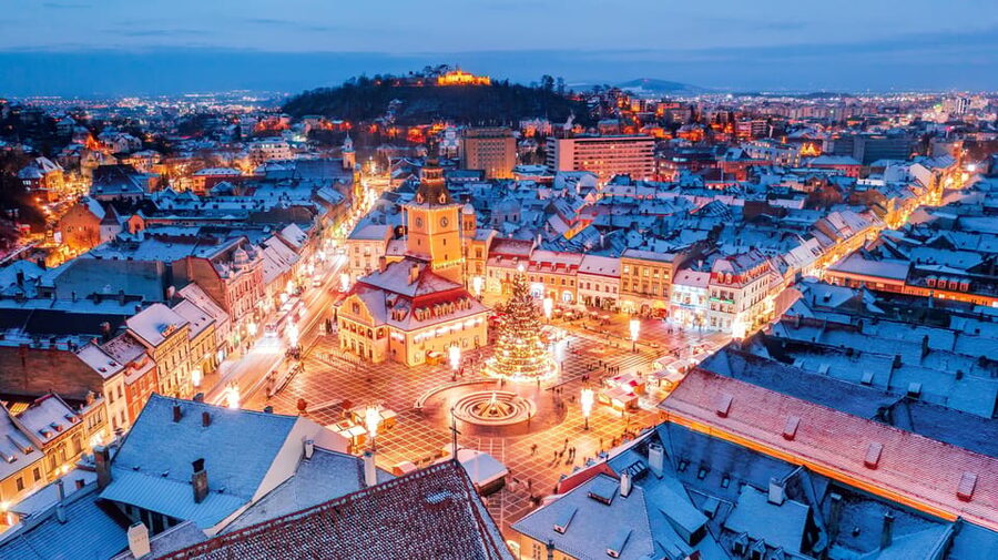 From Bucharest: Day Trip to Peles, Dracula's Castle, Brasov - Brașov: a medieval center after the castles