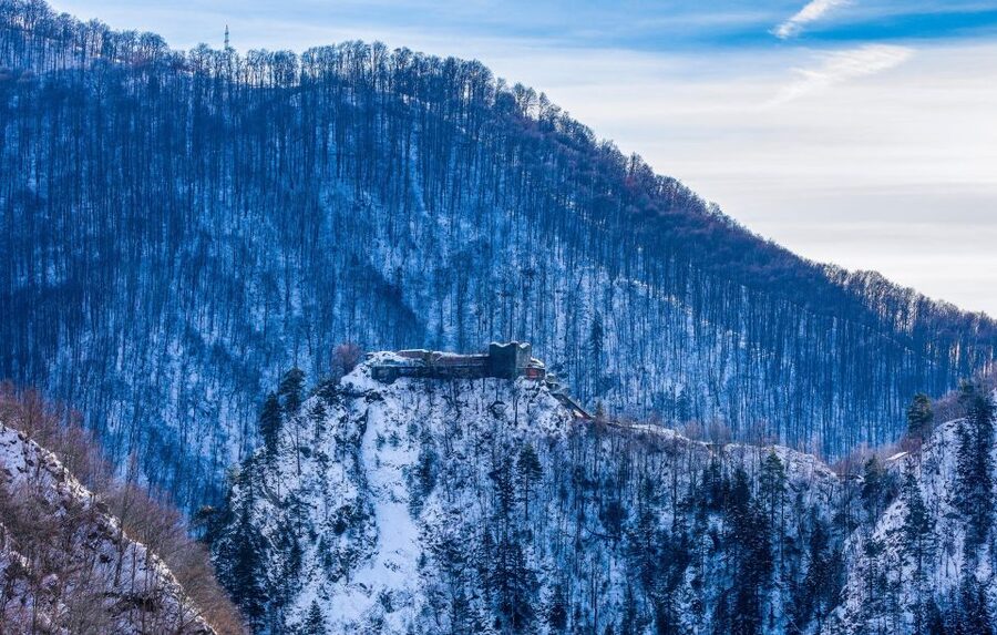 From Bucharest: Private Transfagarasan Highway Day Tour - Poenari Castle: a dramatic view without an interior visit