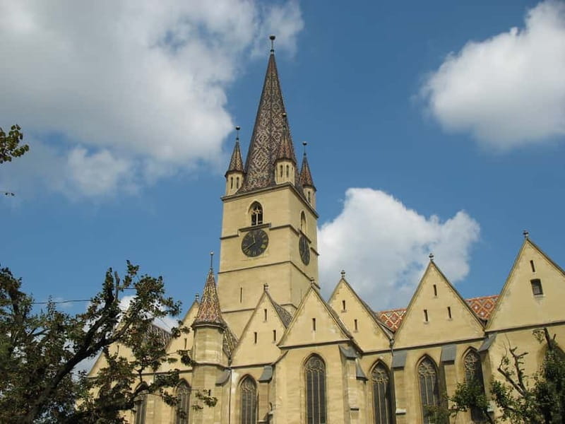 Tour of Sibiu - Church in Cristian - Village of Sibiel - The Council Tower view